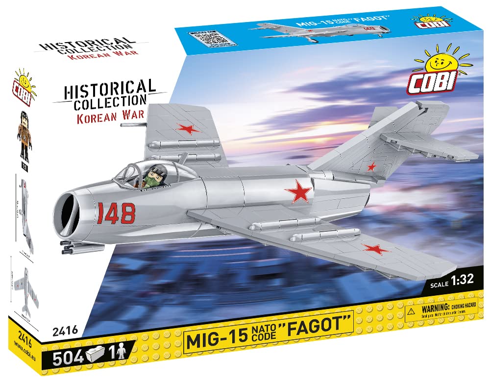 Amazon.co.jp: COBI 戦闘機ソ連 MIG-15 2416 : おもちゃ
